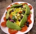 Ensalada de colores, comida vegetariana 